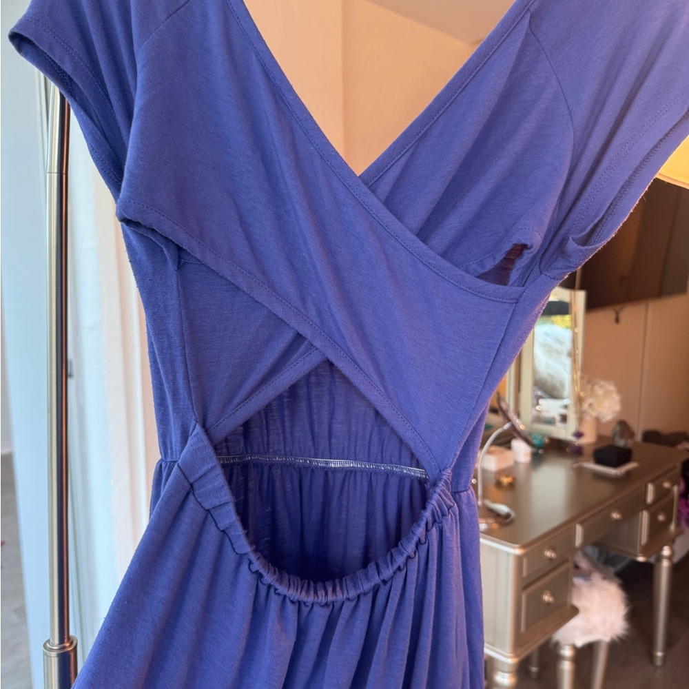 Xhilaration Elegant Purple Backless Dress